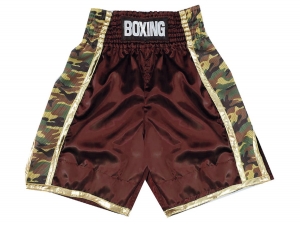 Personalized Boxing Shorts : KNBSH-034-Maroon